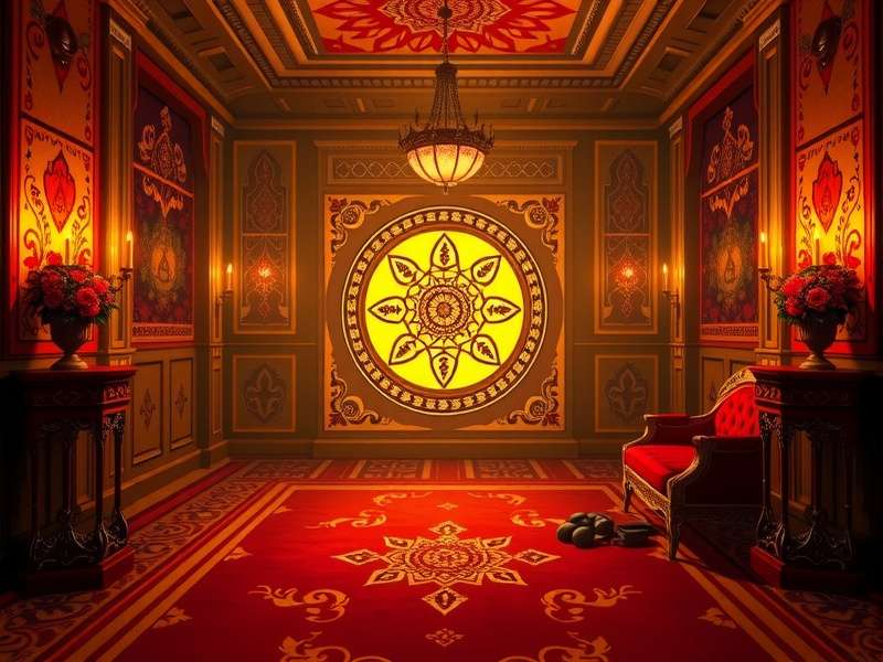 Indian Art Deco Delight gameplay showing puzzle solving